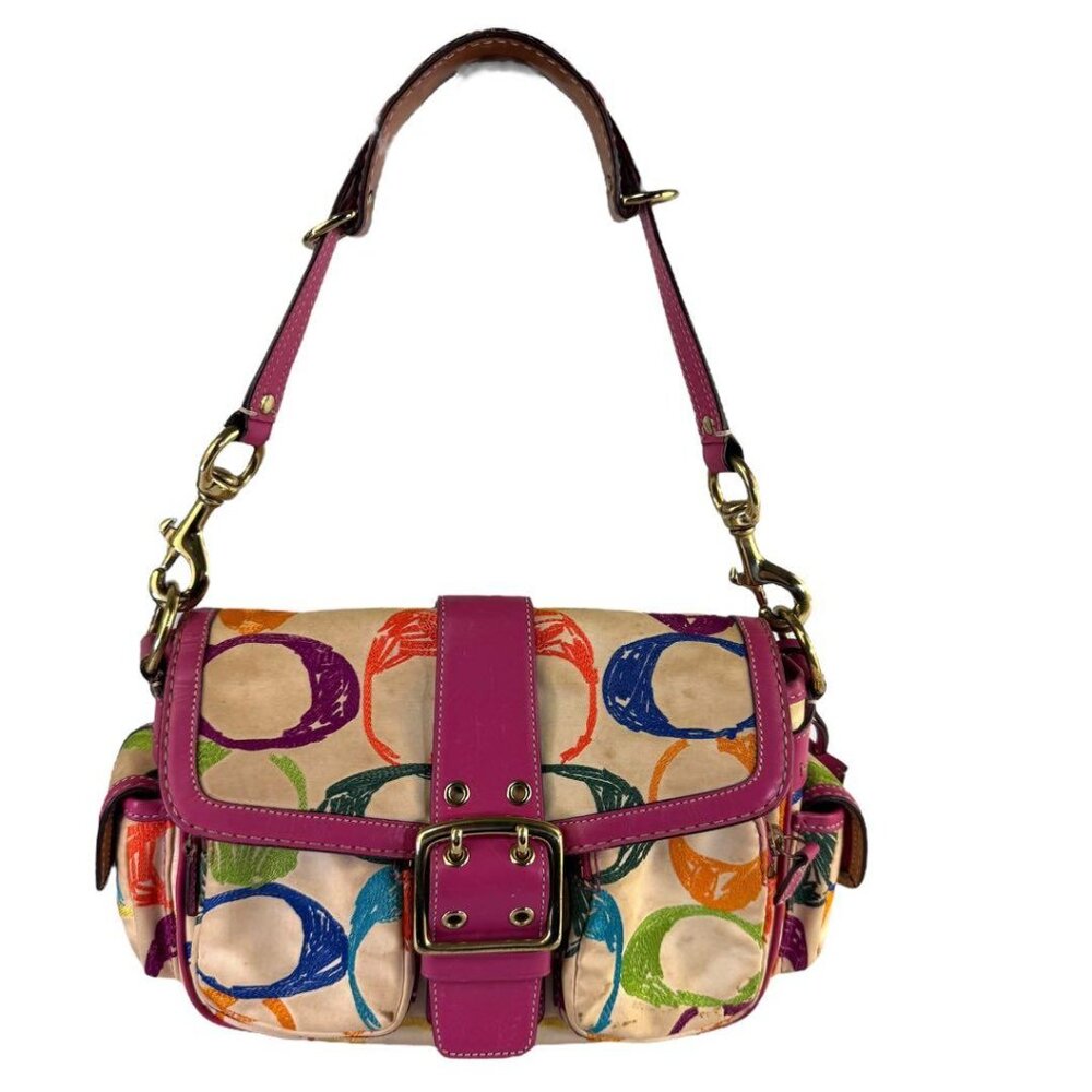 Y2K Coach Limited Edition Scribble Stitch Soho Shoulder Bag